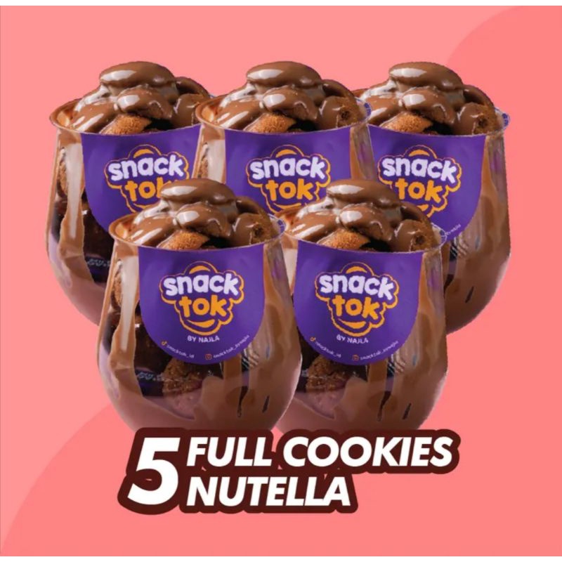 

BUNDLE 5PAKET SNACKTOK FULL COOKIES NUTELLA BY-NAJLA