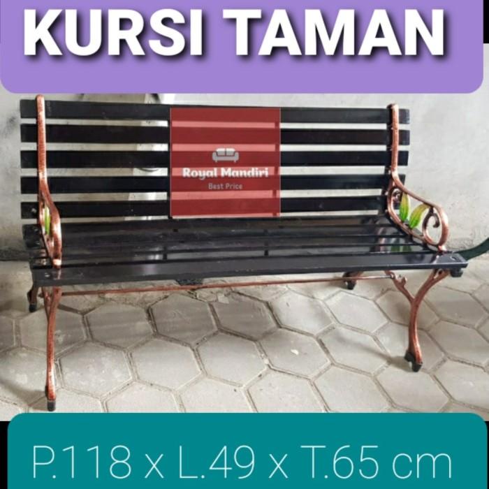 Terlaris Kursi Taman Besi Tempa Kombinasi Kayu