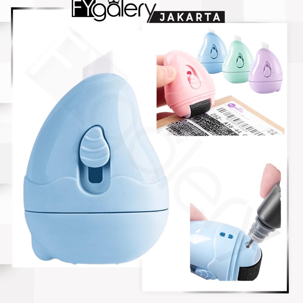 

[PROMOSI !!!] FYGALERYJAKARTA HL0287 Roller Stamp Cutter 2 In 1 Stempel Pelindung Kode Alamat Resi Dan Pencoret Data Identitas Diri Mini [ 3]