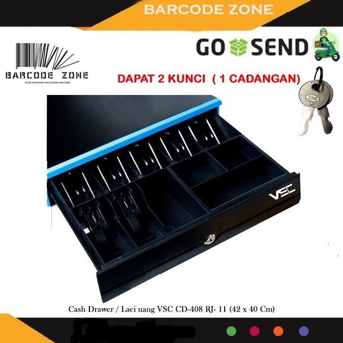 

Cash Drawer /Laci Uang Kasir Vsc Cd-408 (43 X 40 Cm ) Rj-11 Otomatis