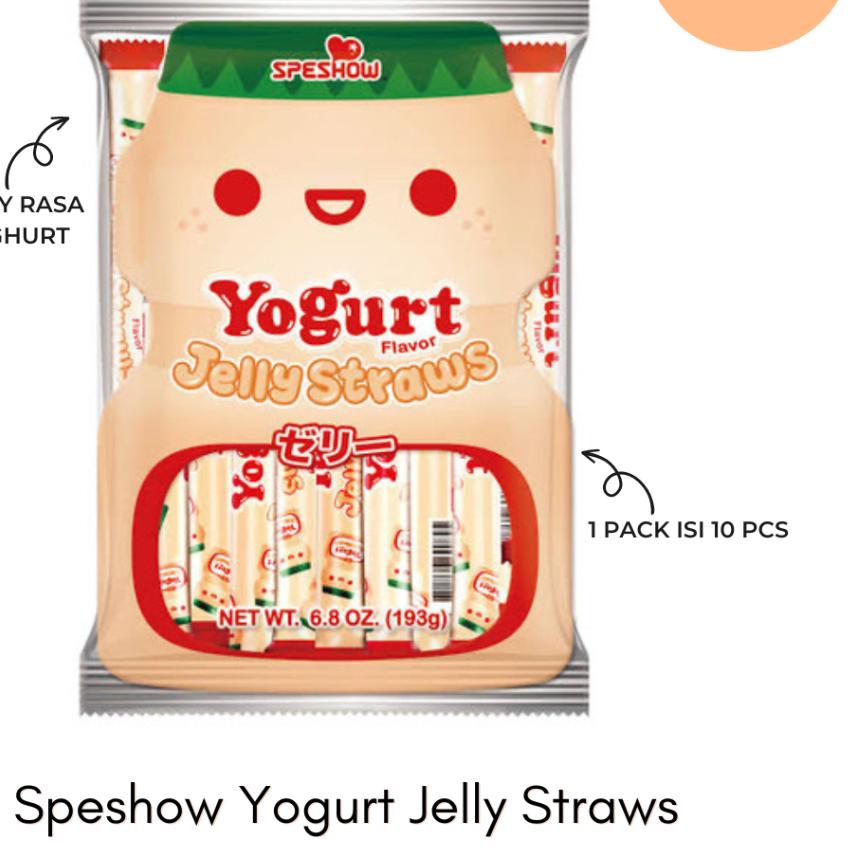 

Promo ✅⭐ [10 Pcs] Speshow Yogurt Jelly Straws Yoghurt Korea/ Permen Jeli Anak