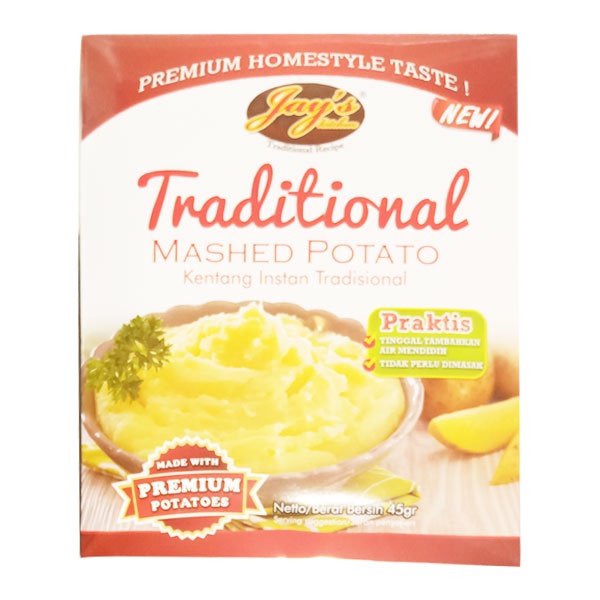 

JAYS MASHED POTATO TRADITIONAL 45 GR