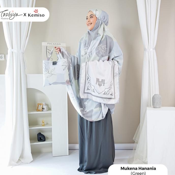 MUKENA TAZBIYA X KEMISO HANANIA SERIES ALLSIZE/MUKENA DEWASA/RAYON