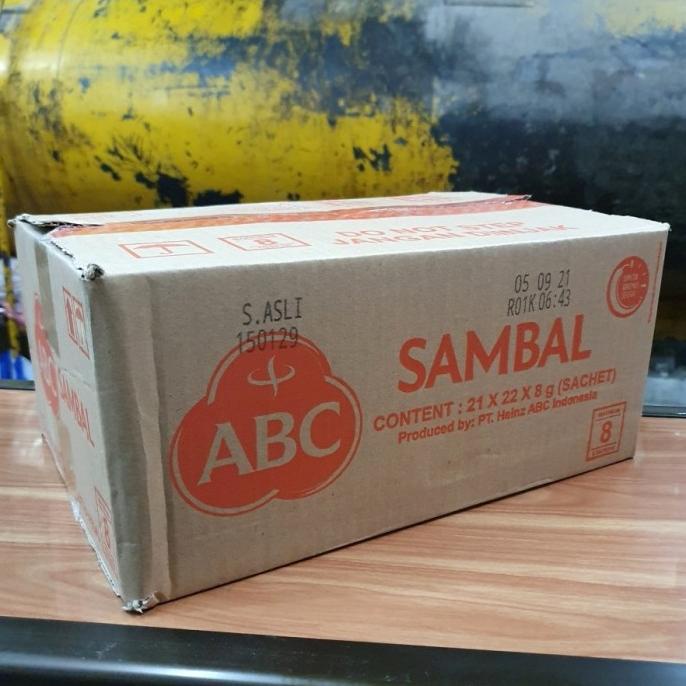 

Saos Sambal ABC Asli Sachet - 1 Dus/Karton isi 21 Pak x 22 Sachet @8gr
