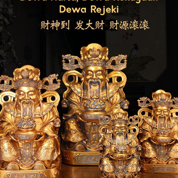 Patung Dewa Rejeki / Kekayaan Cai Shen Size Besar