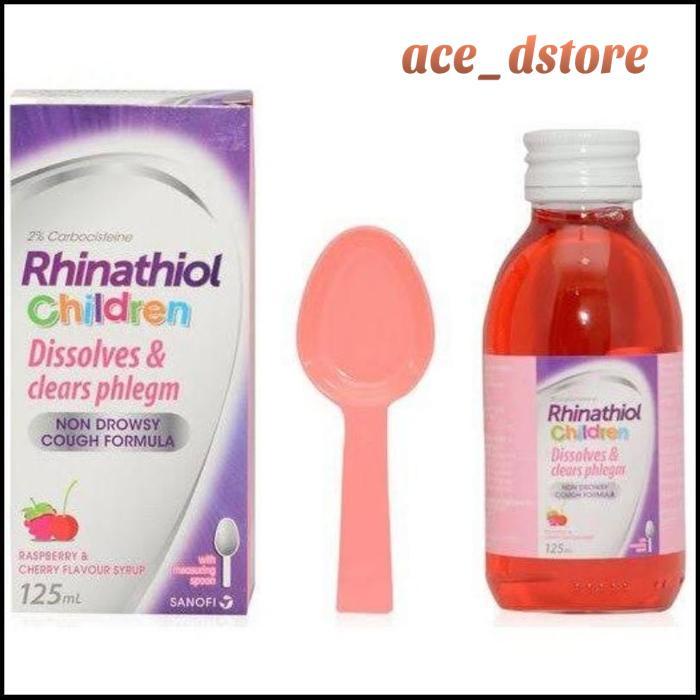 OBAT - SG RHINATHIOL CHILDREN/ADULT DISSOLVES AND CLEARS PHELGM COUGH FORMULA 125ML BEST SELLER