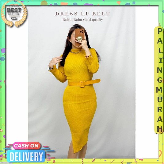 Bayar Di Tempat Fashion Wanita Ketat Body Remaja Kekinian Dress Rajut Wanita Terbaru 2023 Atasan Min