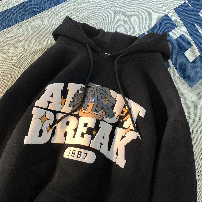 Hoodie Cowok Oversize/Hoodie Panjang Hitam Coklat Putih Outerwear Pria Size Besar / Size Jumbo