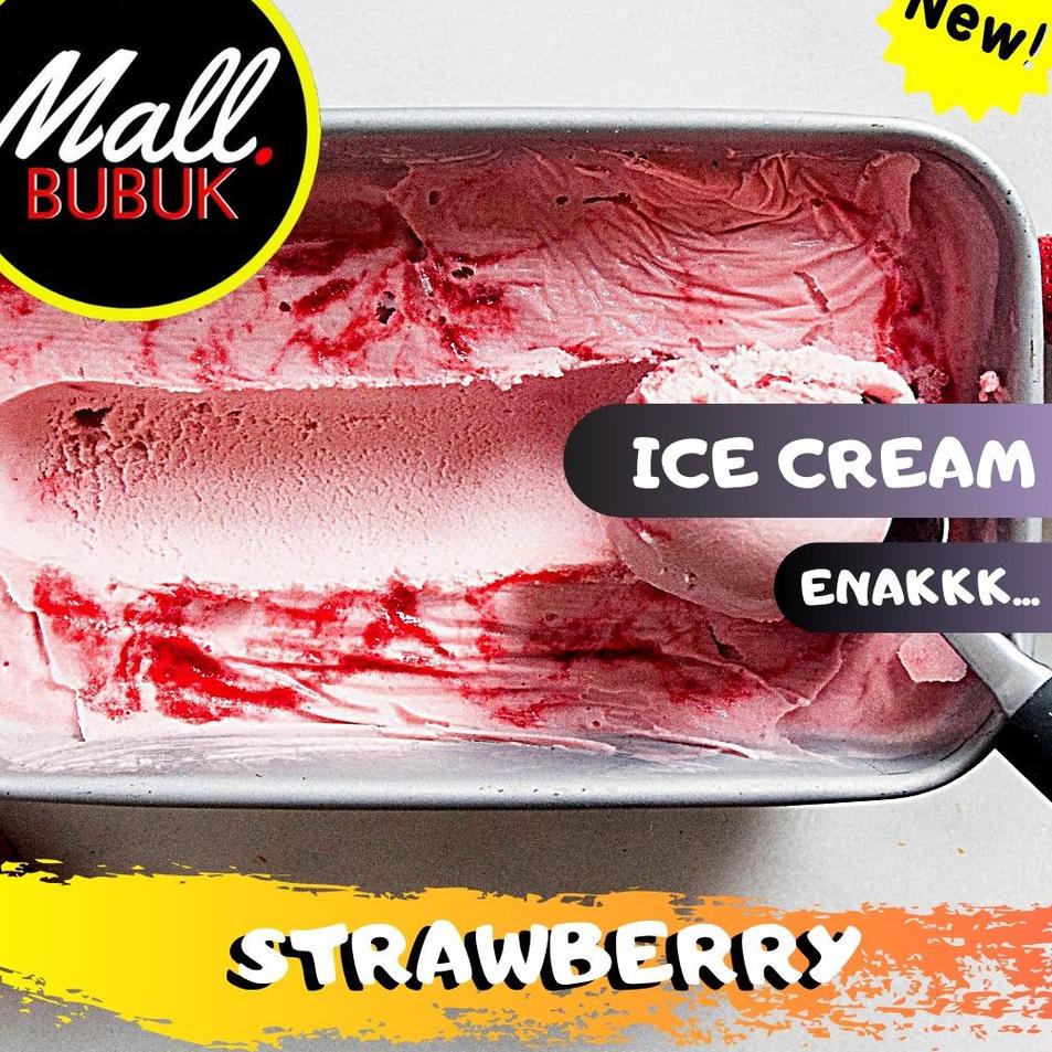 

Terlaris Today HARD ICE CREAM rasa Strawberry 1Kg - Bubuk ICE CREAM rasa Strawberry 1Kg buruan