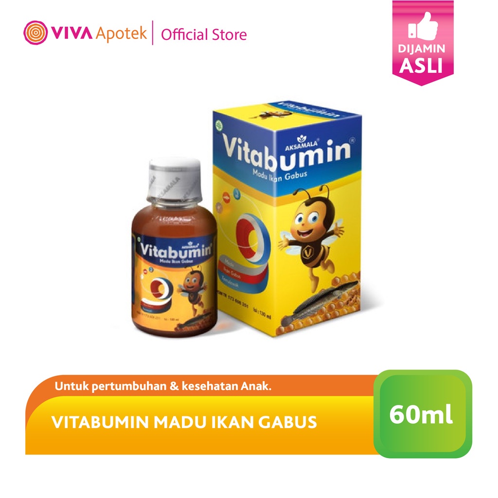 Vitabumin Madu Ikan Gabus untuk Menjaga Daya Tahan Tubuh (60 ml)