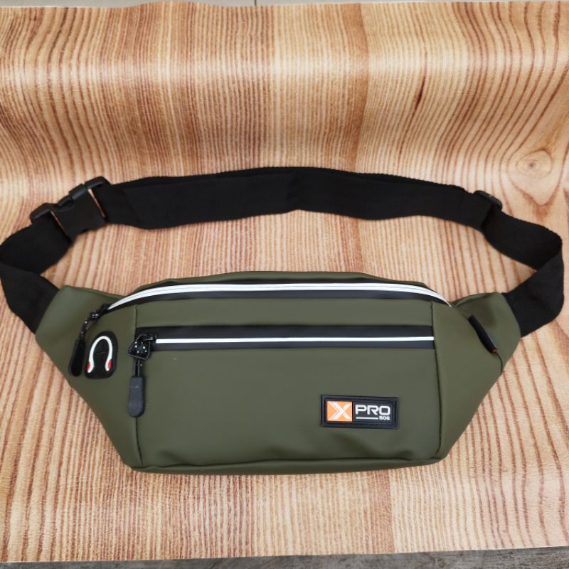XPRO-506 | Tas Selempang Pria Waterproof Bahan Balon Super | WaistBag Pria Exclusive Original