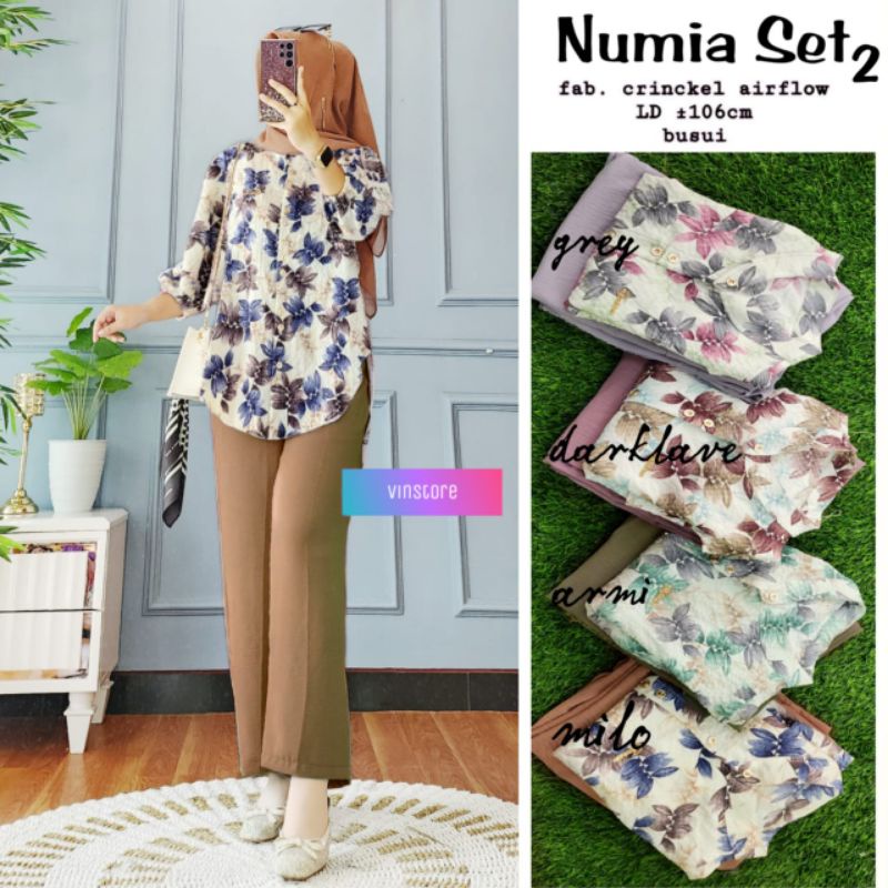 NUMIA Set 2 ORI VINSTORE | Crinkle Airflow