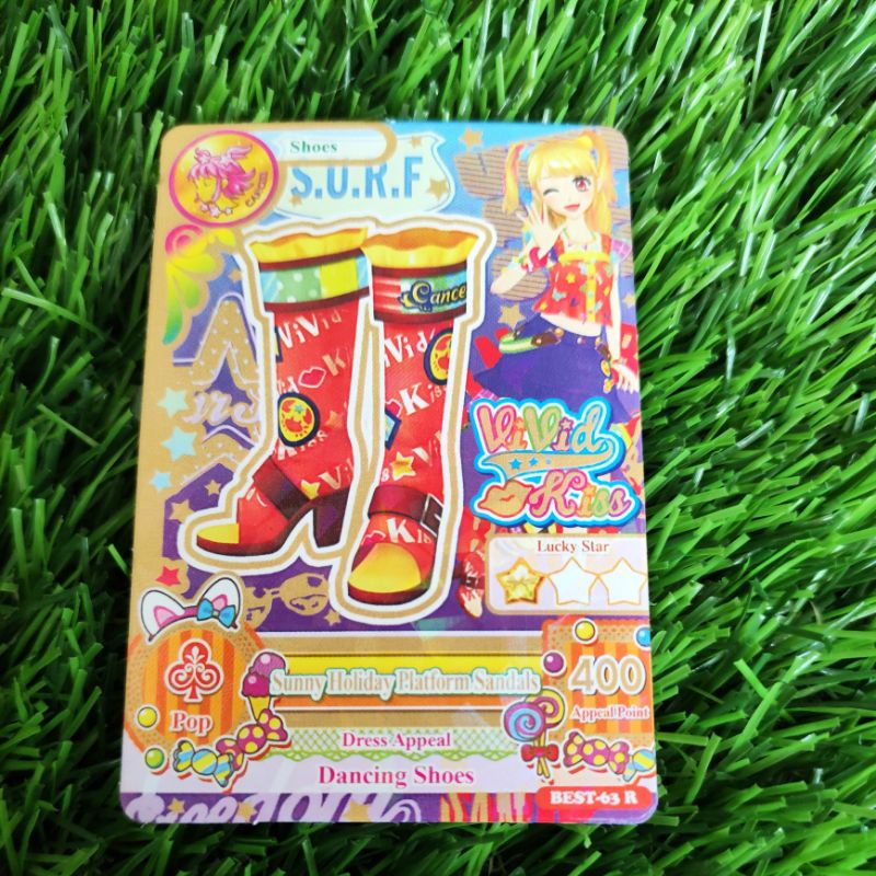 kartu aikatsu non ori sunny holiday platform.sandals