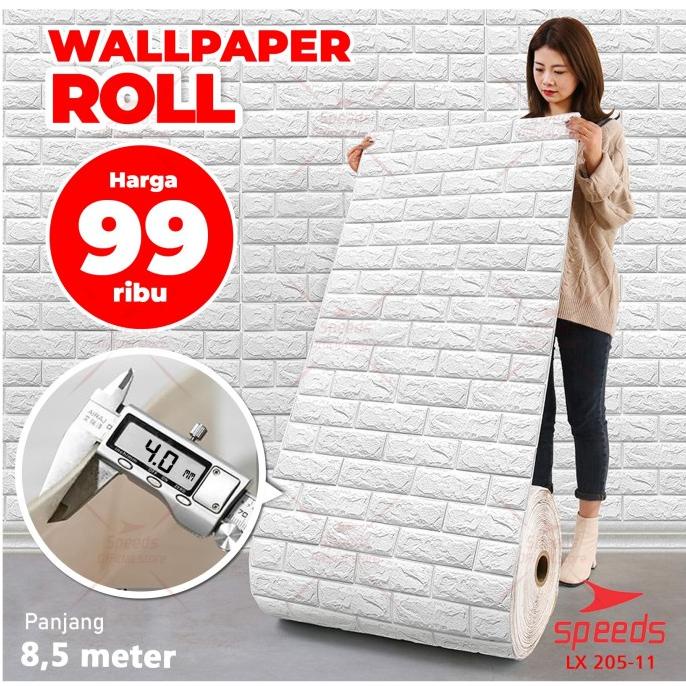 Wallpaper Dinding Murah Walpaper Dinding Perekat 3d Foam 205-3