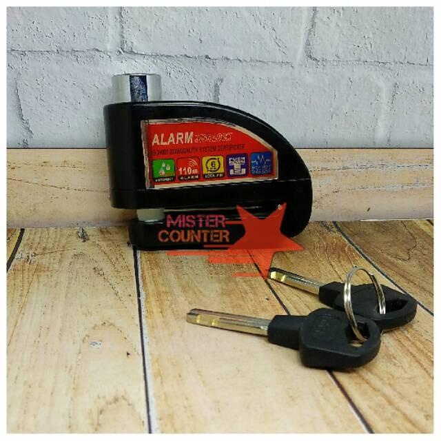 GEMBOK ALARM GEMBOK CAKRAM MOTOR ALARM GEMBOK ALARAM DISC LOCK ALARM K