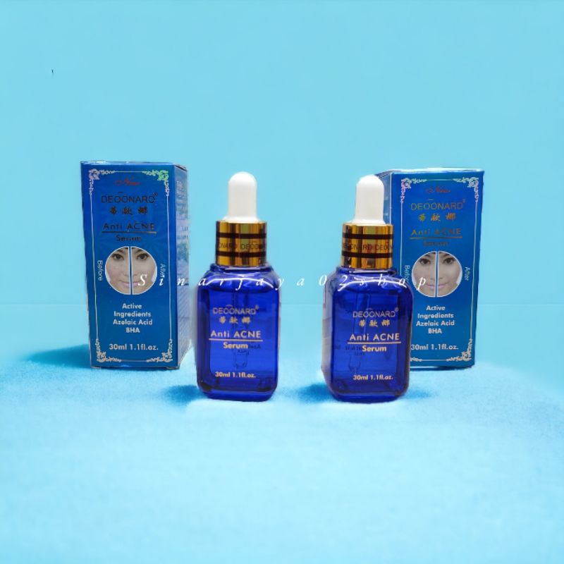 DEOONARD Serum Biru Anti Acne Khusus Jerawat Original 30ml