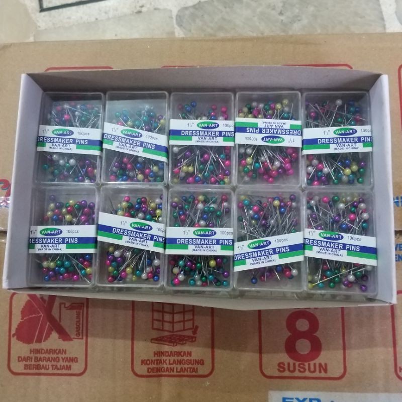 

Jarum Pentul Mini / Jarum Hijab Besar isi 100 pcs TERLARIS