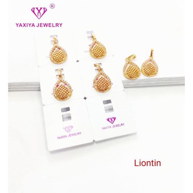 liontin yxy liontin wanita liontin permata emas liontin accessories