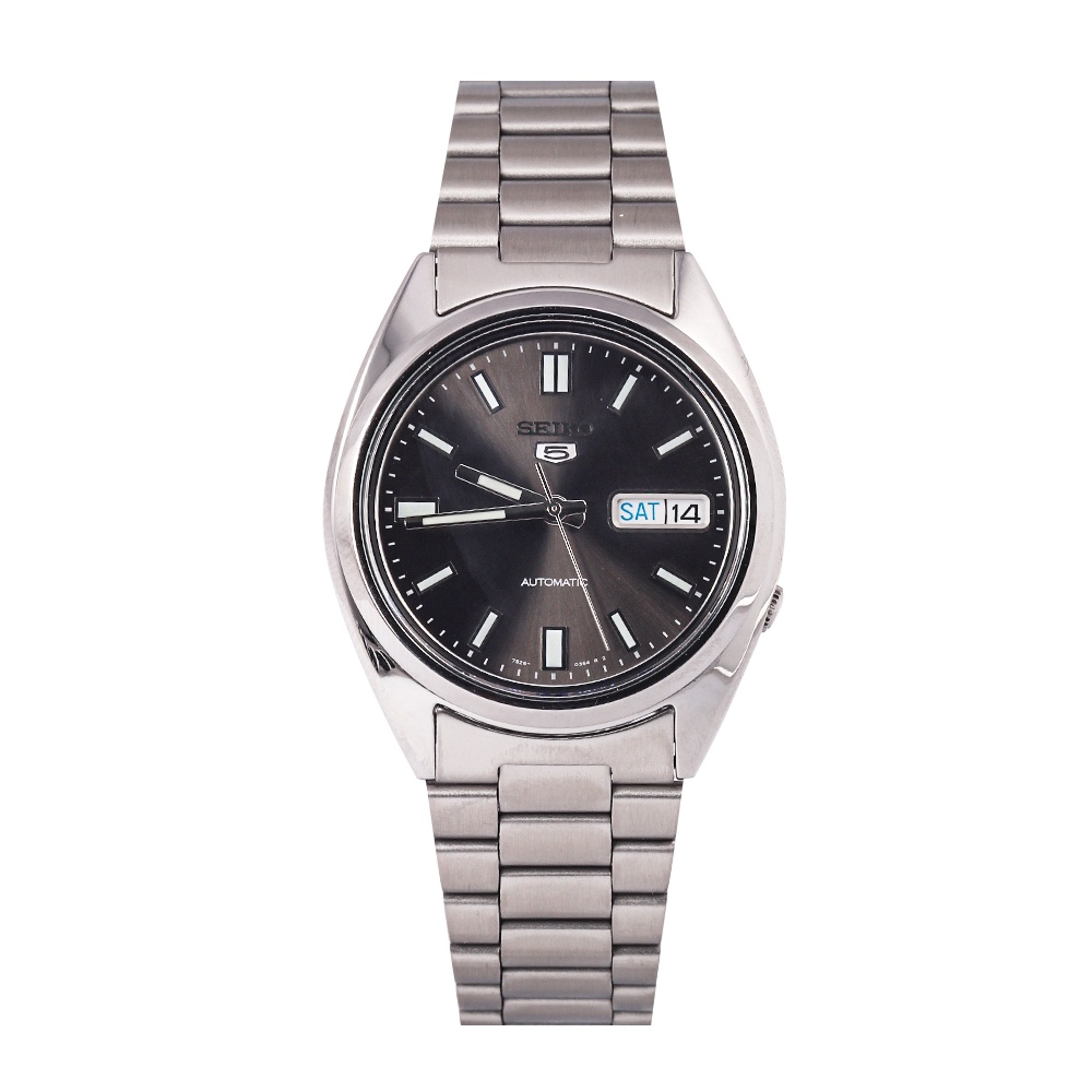 Jam Tangan Pria Seiko 5 SNXS79K1 Automatic Black Dial Stainless Steel Strap