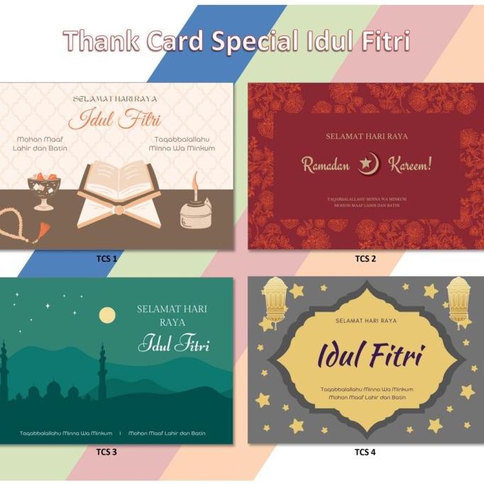 

kartu ucapan terima kasih idul fitri lebaran murah