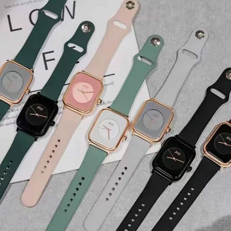 Jam Tangan Pria Wanita Retro Kasual Gaya Fashion Terlaris Korean Jam Tangan