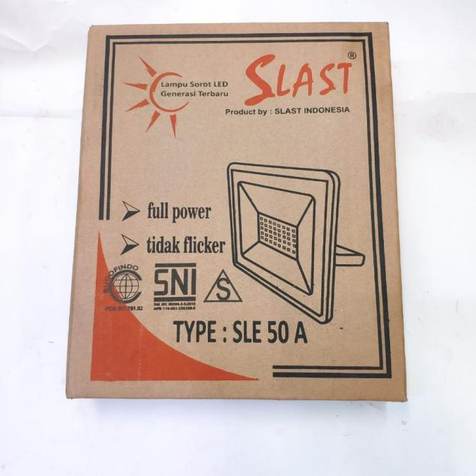 Lampu Sorot LED 50 Watt SLE 50 A SLAST - No Flicker Sinar Putih