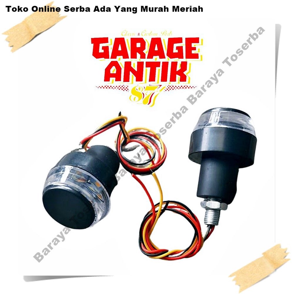 Lampu sein jalu model motor bmw cocok motor custom british inggrisan Jadul Vintage