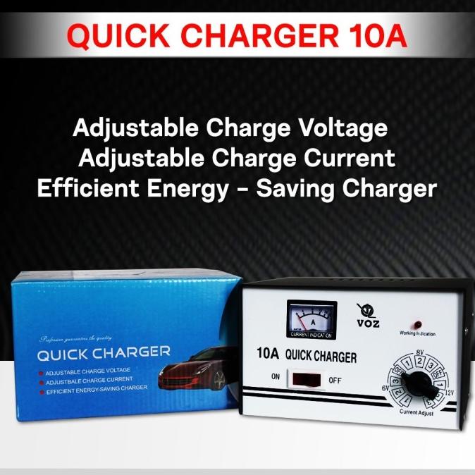 Voz Charger Aki 10A | Charger Aki Mobil |Charger Solar Cell