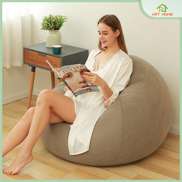 Terlaris Sofa Kursi Angin Santai Bean Bag Inflatable Single Bulat