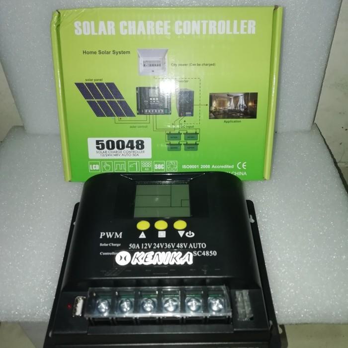 Terlaris Scc Solar Charge Controller Pwm 50A Kenika 50048 / Sc4850 - Scc Pwm50A