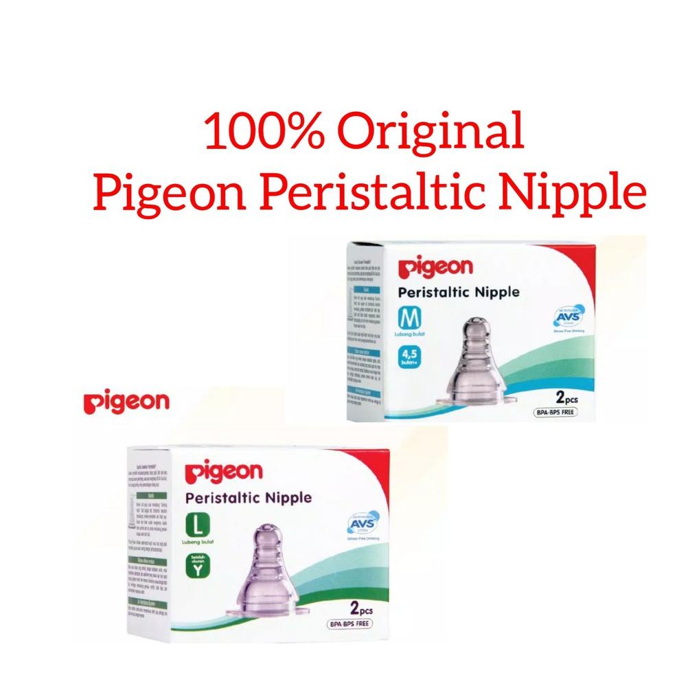 Promo Hari Ini Original Pigeon Peristaltic Nipple Slim Neck /  Dot Botol Susu Pigeon  Standarneck Si