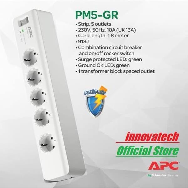 APC Surge Protector PM5GR / PM5-GR colokan anti petir