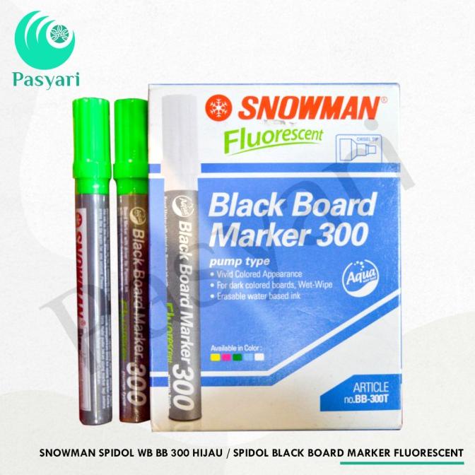 

Snowman Spidol Wb Bb 300 / Spidol Black Board Marker Fluorescent jen03