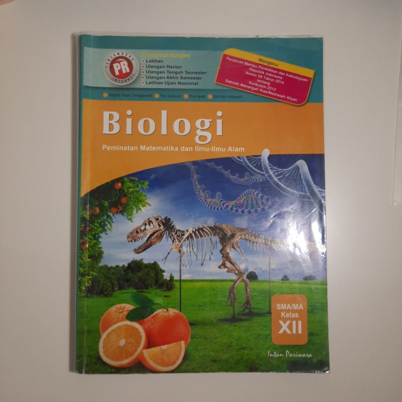 Buku Biologi SMA Kelas 12 Intan Pariwara