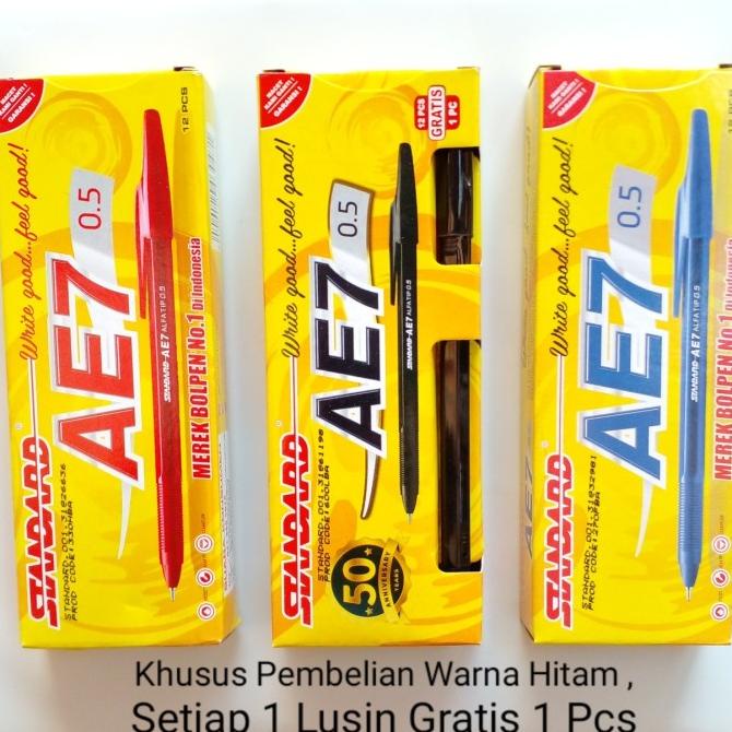

best seller] Pulpen / Pen Standard AE7 0.5 mm / pcs