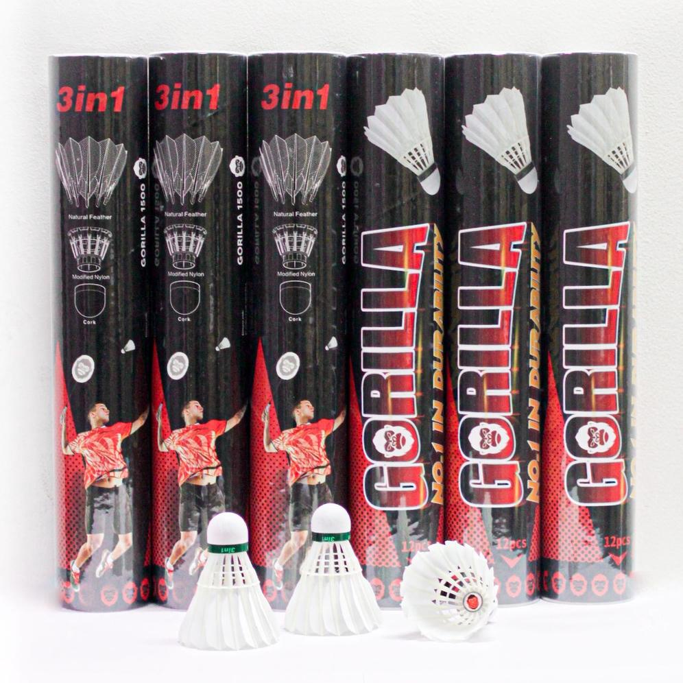 Flash Sale Shuttlecock Badminton Bulutangkis, Kok Badminton, Shuttlecock Badminton Gorilla Kualitas 