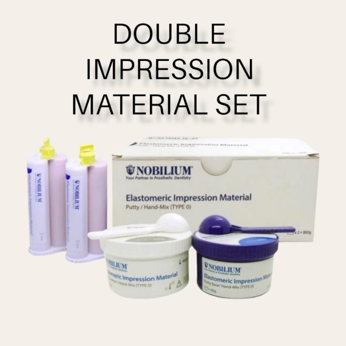 DENTAL DOUBLE IMPRESSION NOBILIUM SET (CATALYST/BASE/LIGHT BODY)