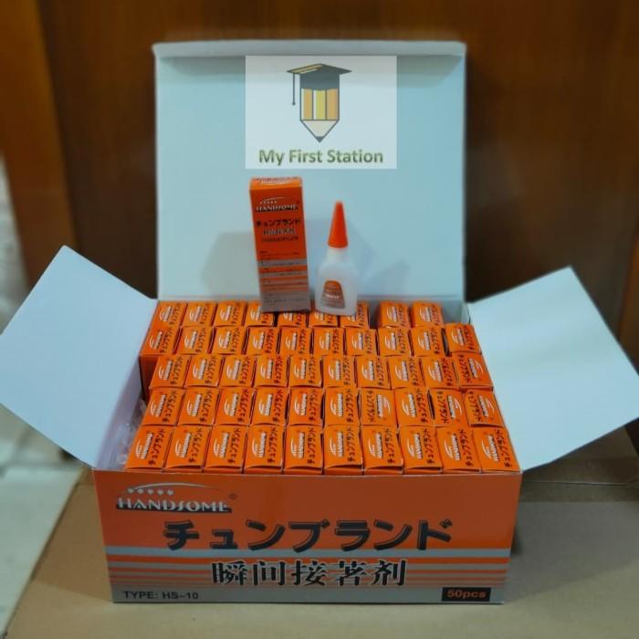 

Lem Super Glue/Lem Korea Handsome - Hs 10- 20Ml - Harga Per Box 50 Pcs