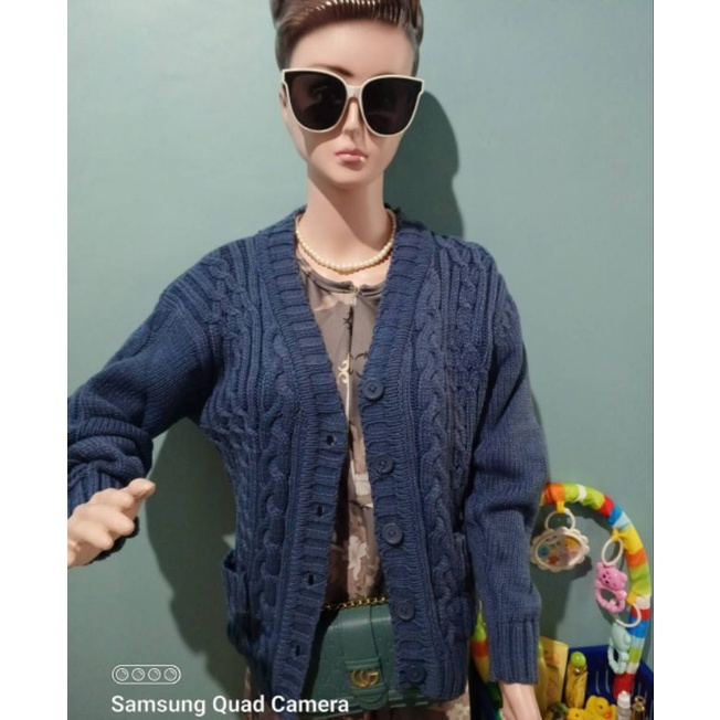 RAJUT CABLE KEPANG PREMIUM JUMBO OVER SIZE