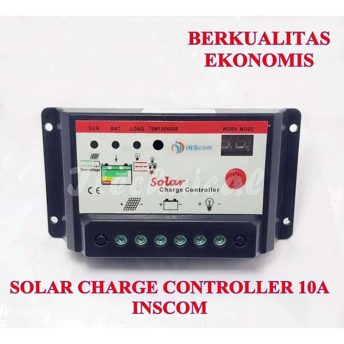 Terlaris Scc Solar Charge Controller Inscom 10A / Kontroller Solar Panel 12V/24V