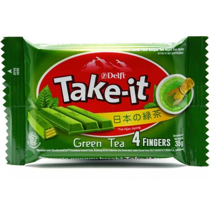 

Delfi Take It 4 Fingers Green Tea 35gr