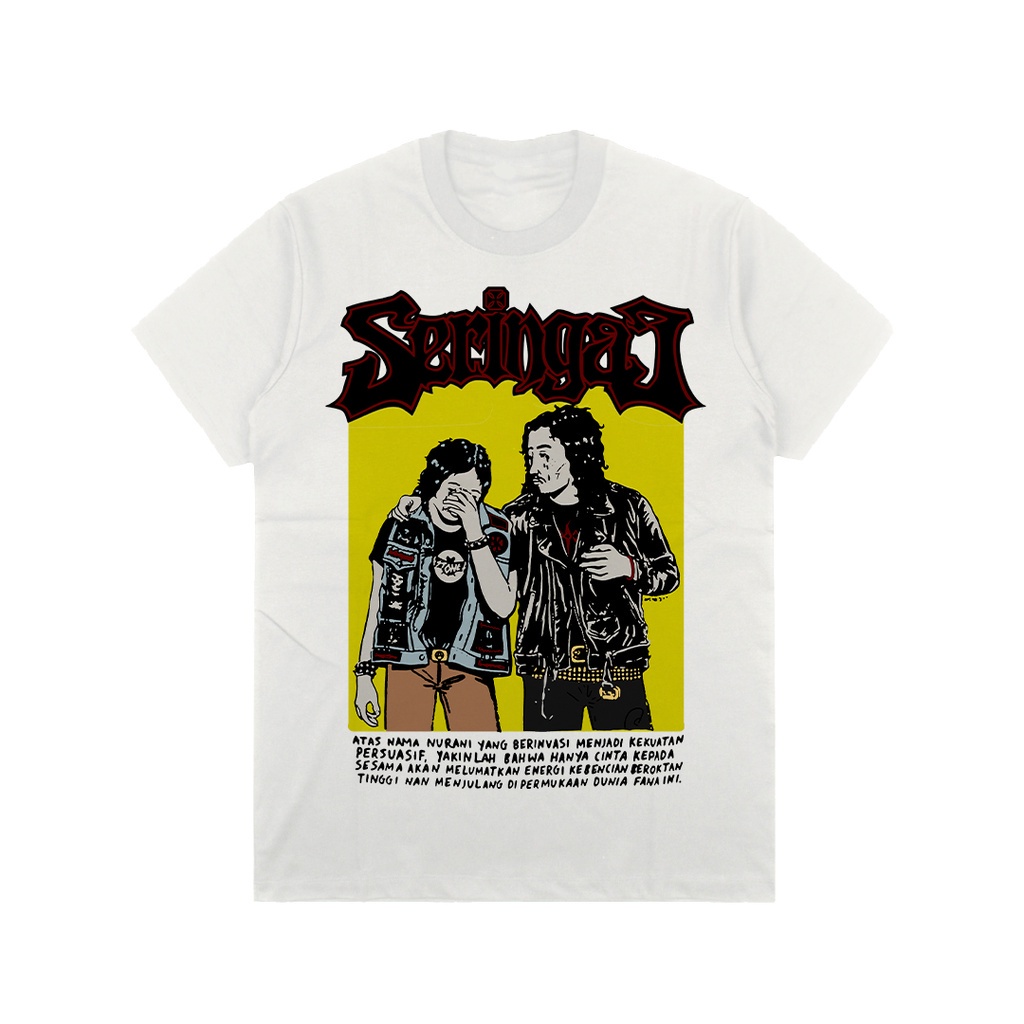 Magnitude T-shirt Seringai X Amenkcoy | WHITE  | Kaos musik | Kaos band | BOOTLEG |