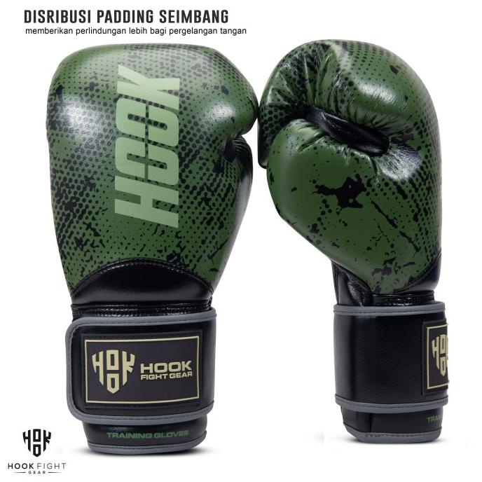 Sarung Tinju Muaythai Hook Fight Gear, Sarung Boxing, Glove Tinju Hook