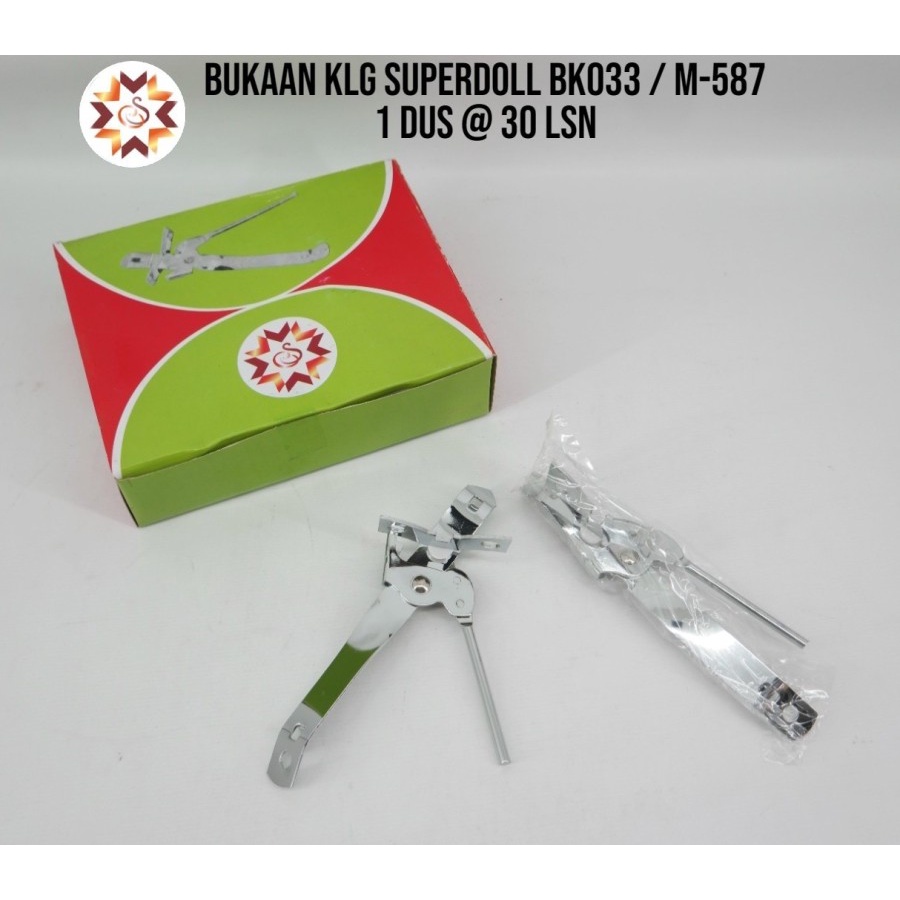 Bukaan Kaleng Superdoll Alat Pembuka Kaleng Botol Stainless Steel Can Opener M-587