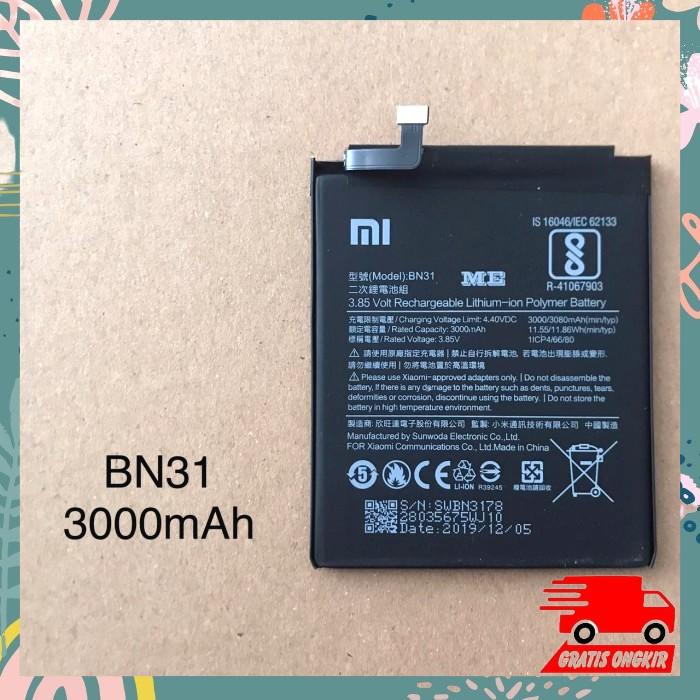 Baterai Xiaomi Mi A1 - Bn31