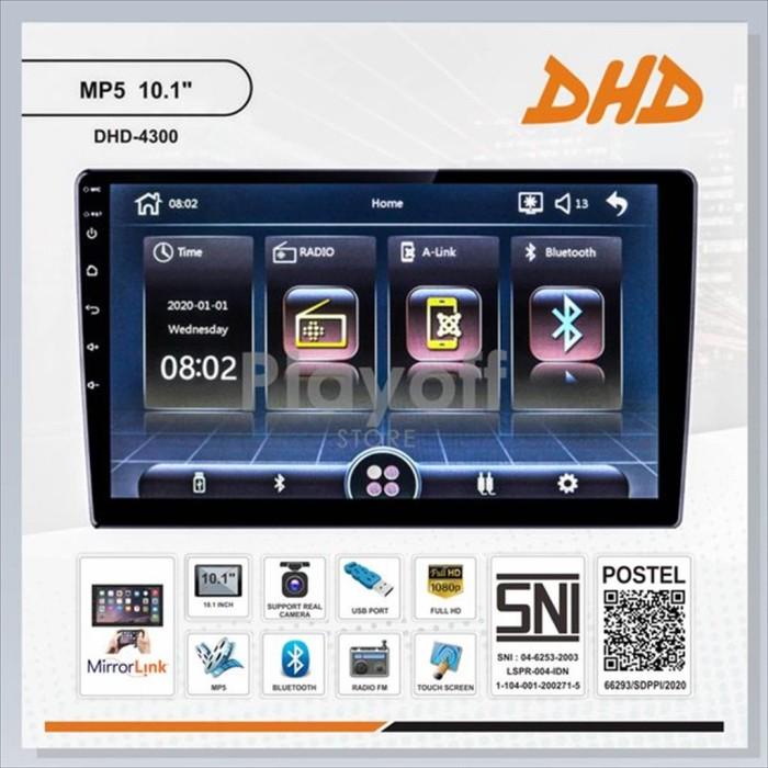 Best Seller Double Din Head Unit Dhd-4300-10 Inch Bluetooth Radio Mp5 Mirrorlink