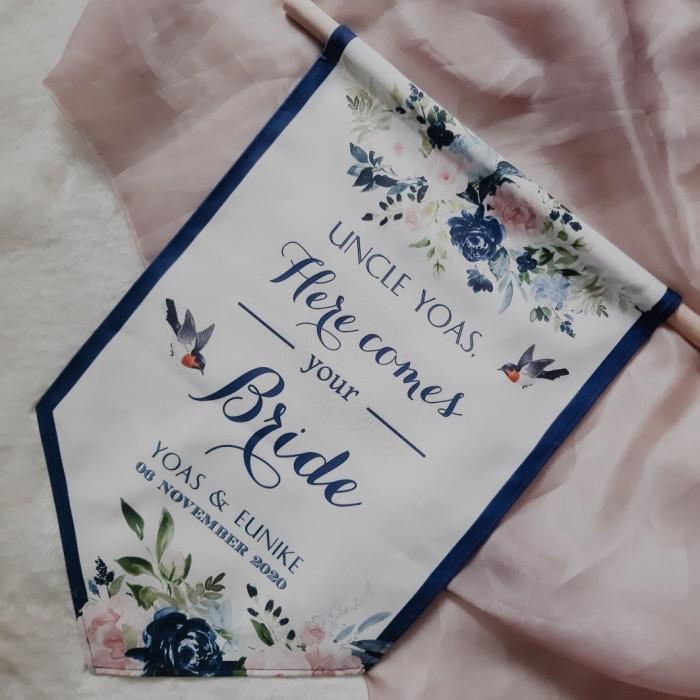 Terlaris Wedding Flag / Wedding Banner (Custom Design)