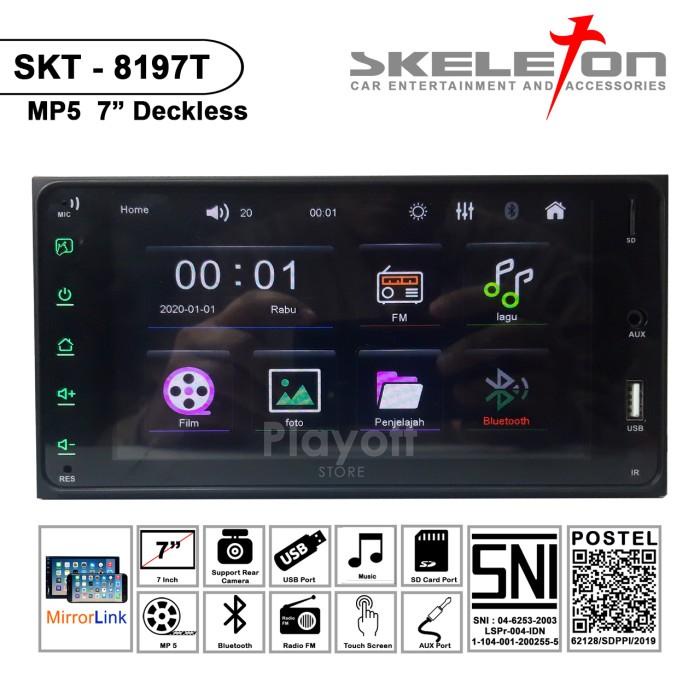 Best Seller Tape Mobil Plug N Play Toyota Double Din 7 Inch Skeleton