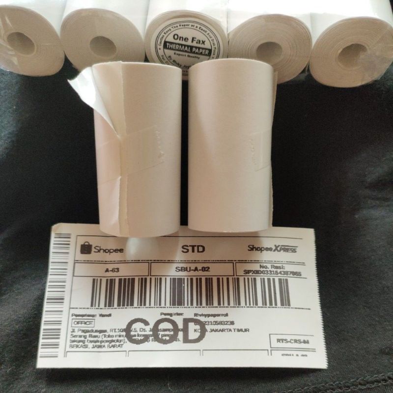 

Kertas Thermal Stiker Label 57x30mm Paket 10 Pcs