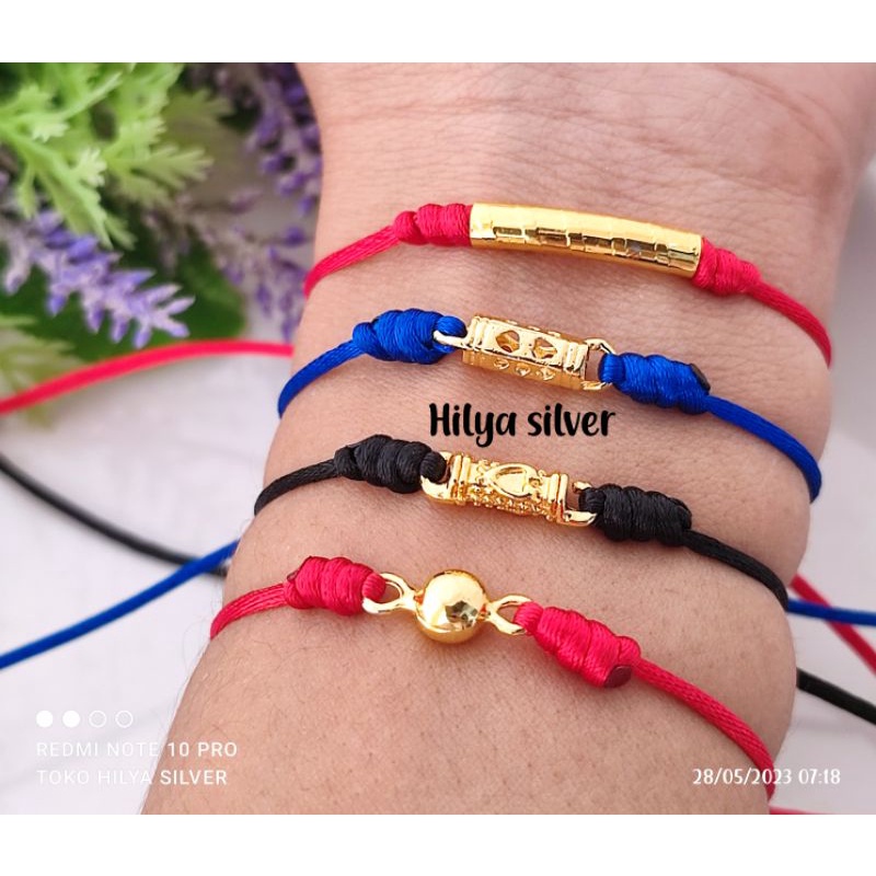 gelang tali xuping//gelang replika emas//gelang lapis emas